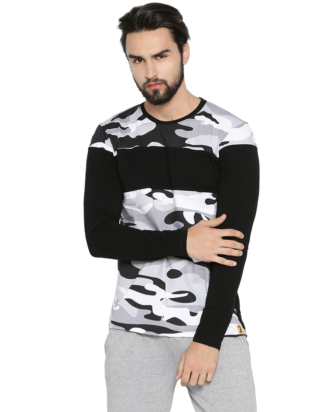 Shop Men's Camouflage Full Sleeve T-Shirt-Back