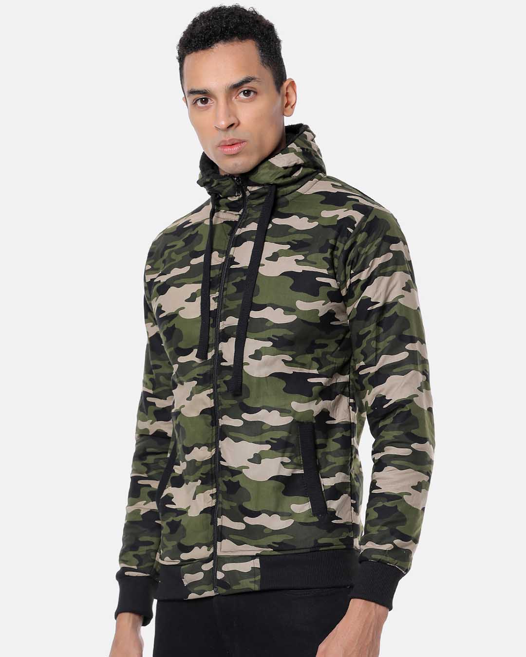 Shop Men Camouflage Stylish Casual Jacket-Back