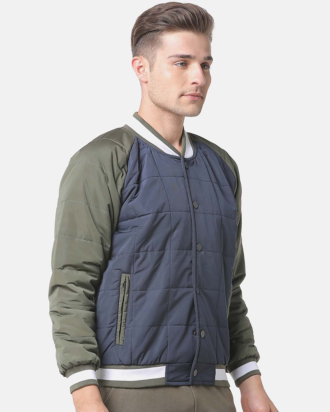 Shop Men's Solid Stylish Casual Jacket-Back
