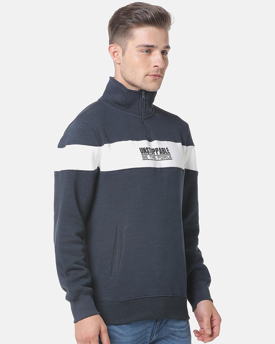Shop Full Sleeve Printed Men's Casual Sweatshirt-Back