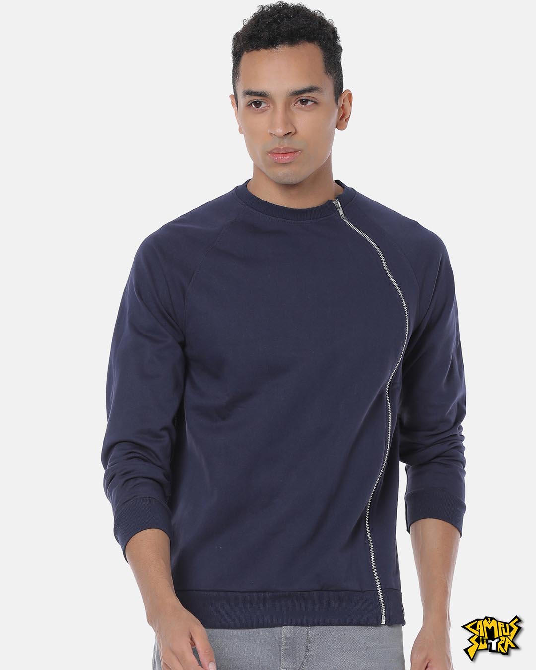 

Campus Sutra Men Stylish Solid Casual Hooded Sweatshirt Campus Sutra Men Solid Hooded Sweatshirt With Full Sleeves Bewakoof.com, Navy