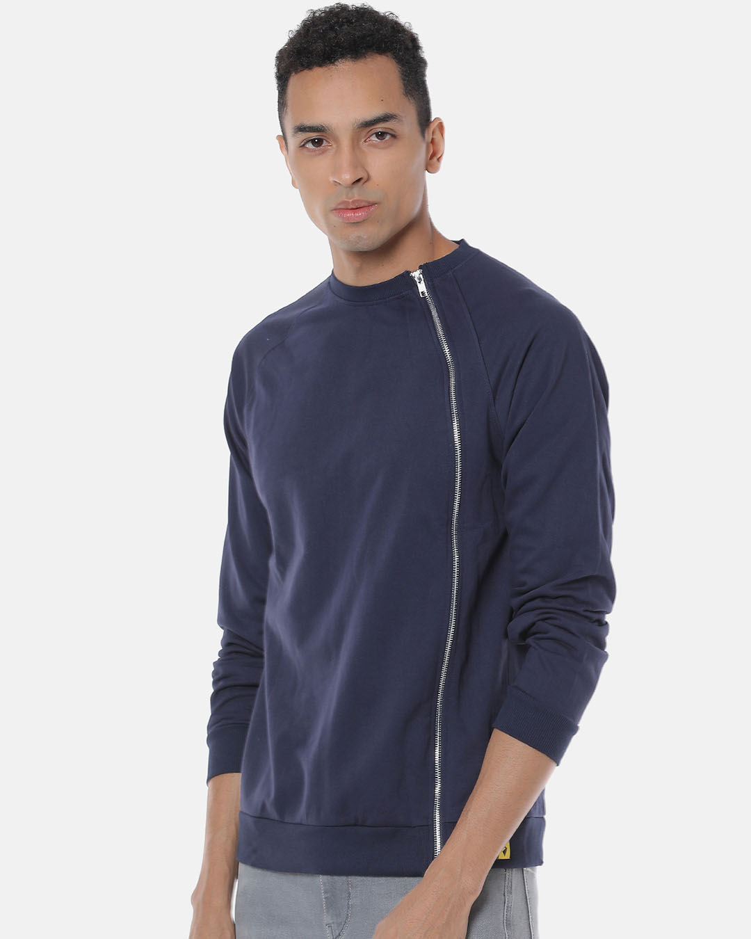 Shop Men Stylish Solid Casual Hooded Sweatshirt-Back