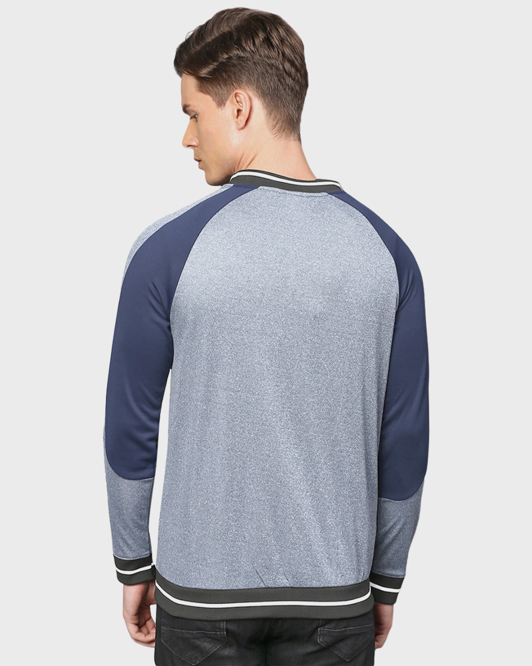Shop Men's Blue Full Sleeve Stylish Sports Jacket-Back