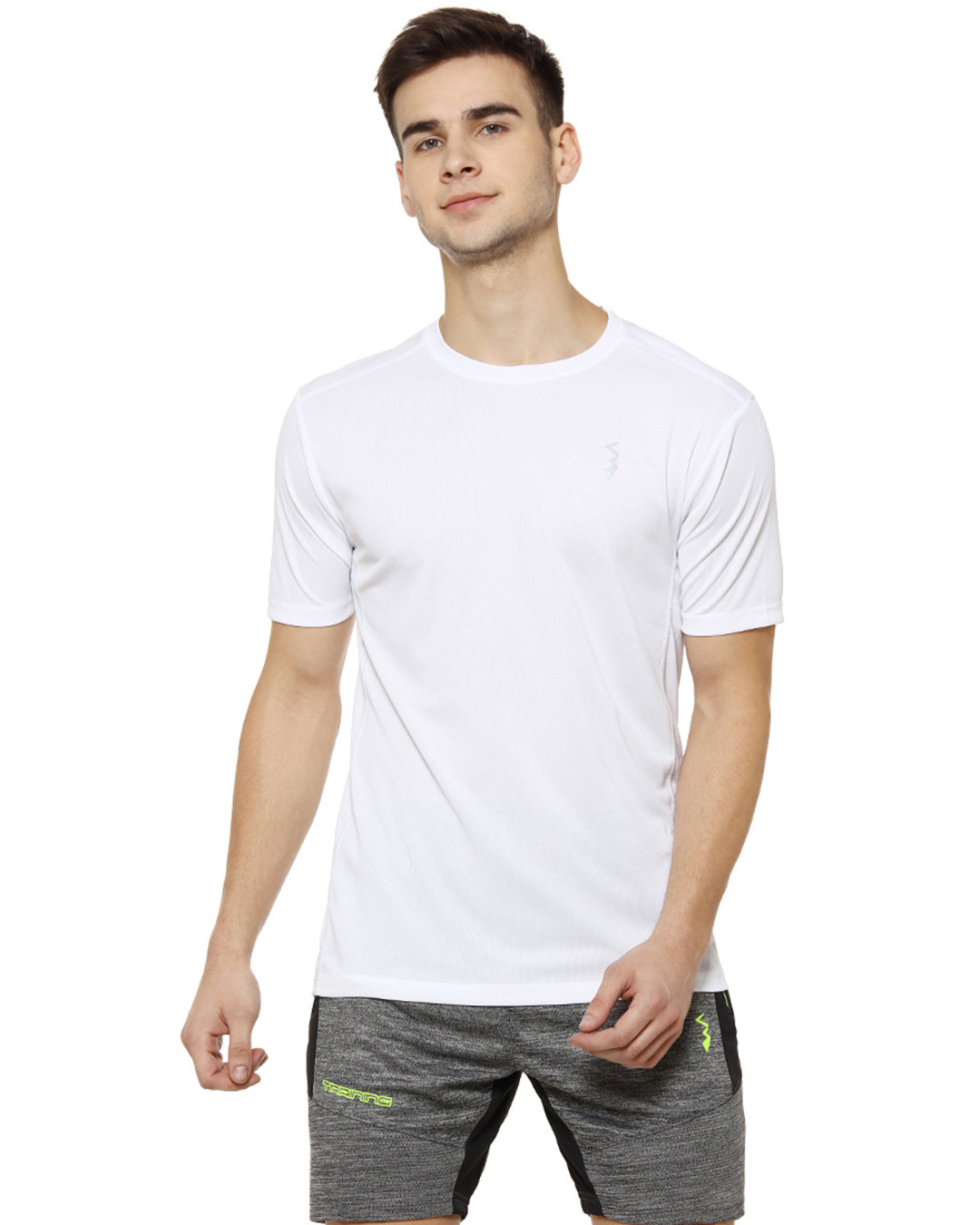 Shop Men's Solid Sports Half Sleeve T-Shirt-Back