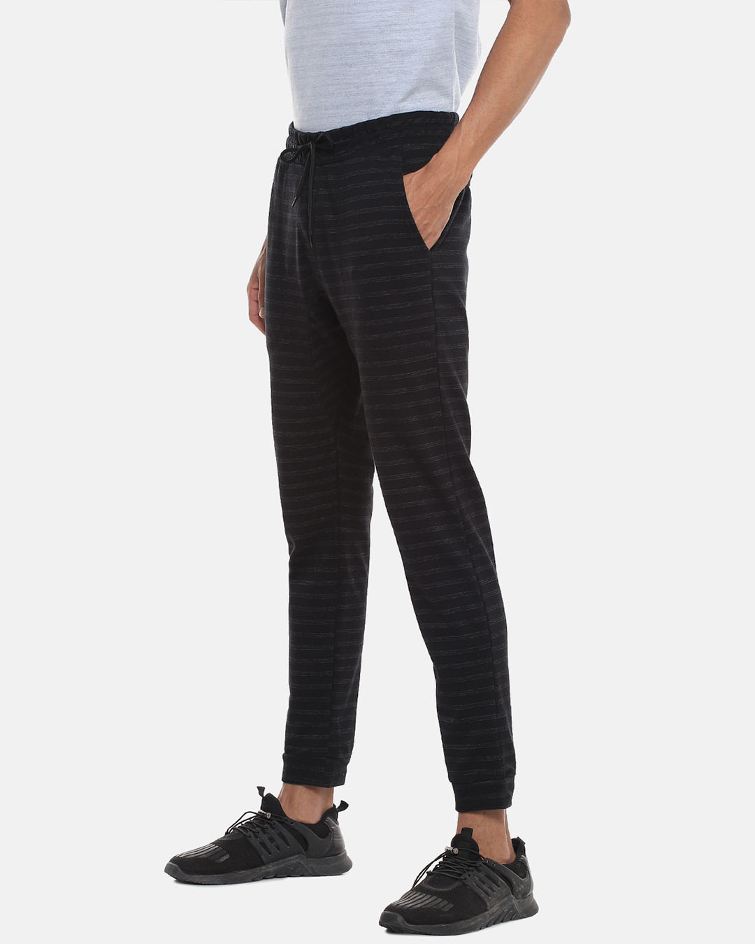 Shop Men Striped Stylish Casual & Evening Trackpant-Back