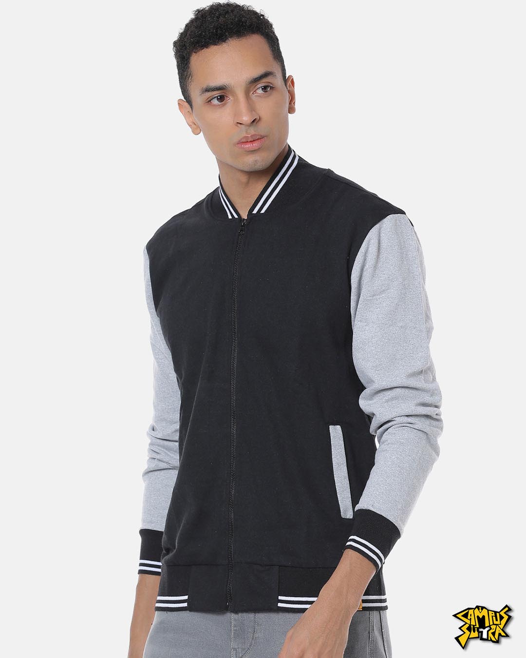 Campus Sutra Men's Ombre Puffer Jacket With Fleece Hood | The Pen Centre