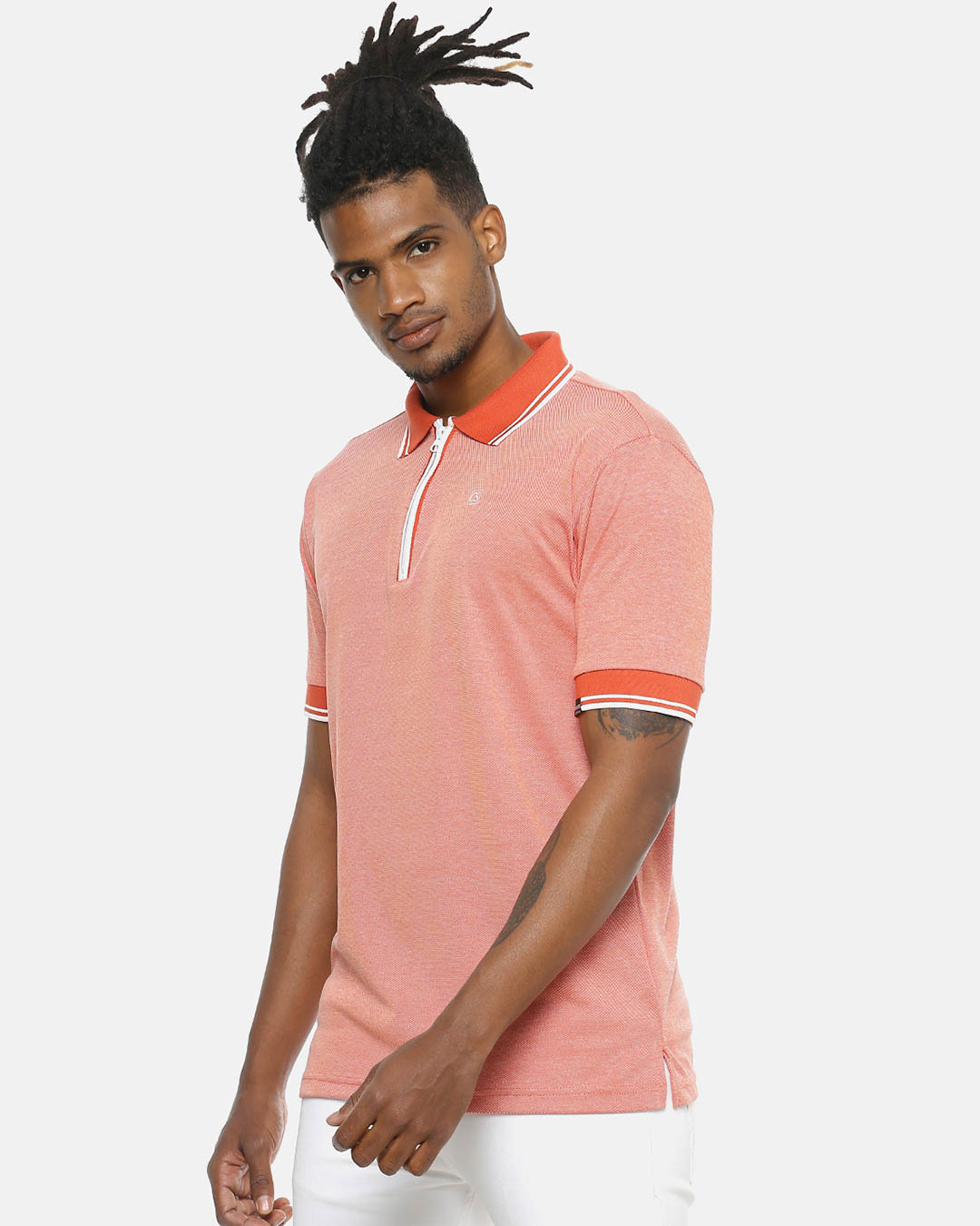 Shop Men's Stylish Casual Polo T-Shirt-Back
