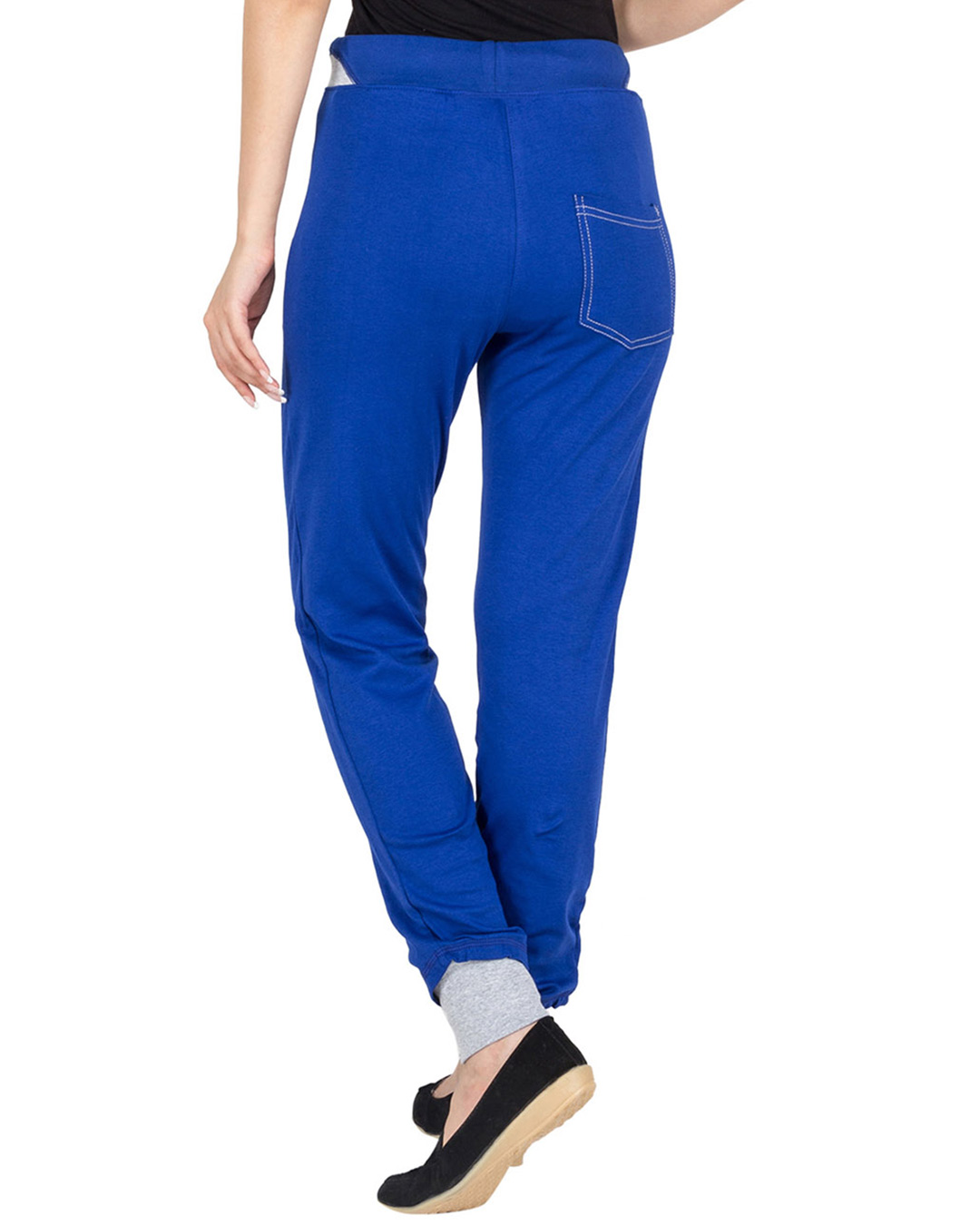 Shop Printed Blue' Track Pants-Back