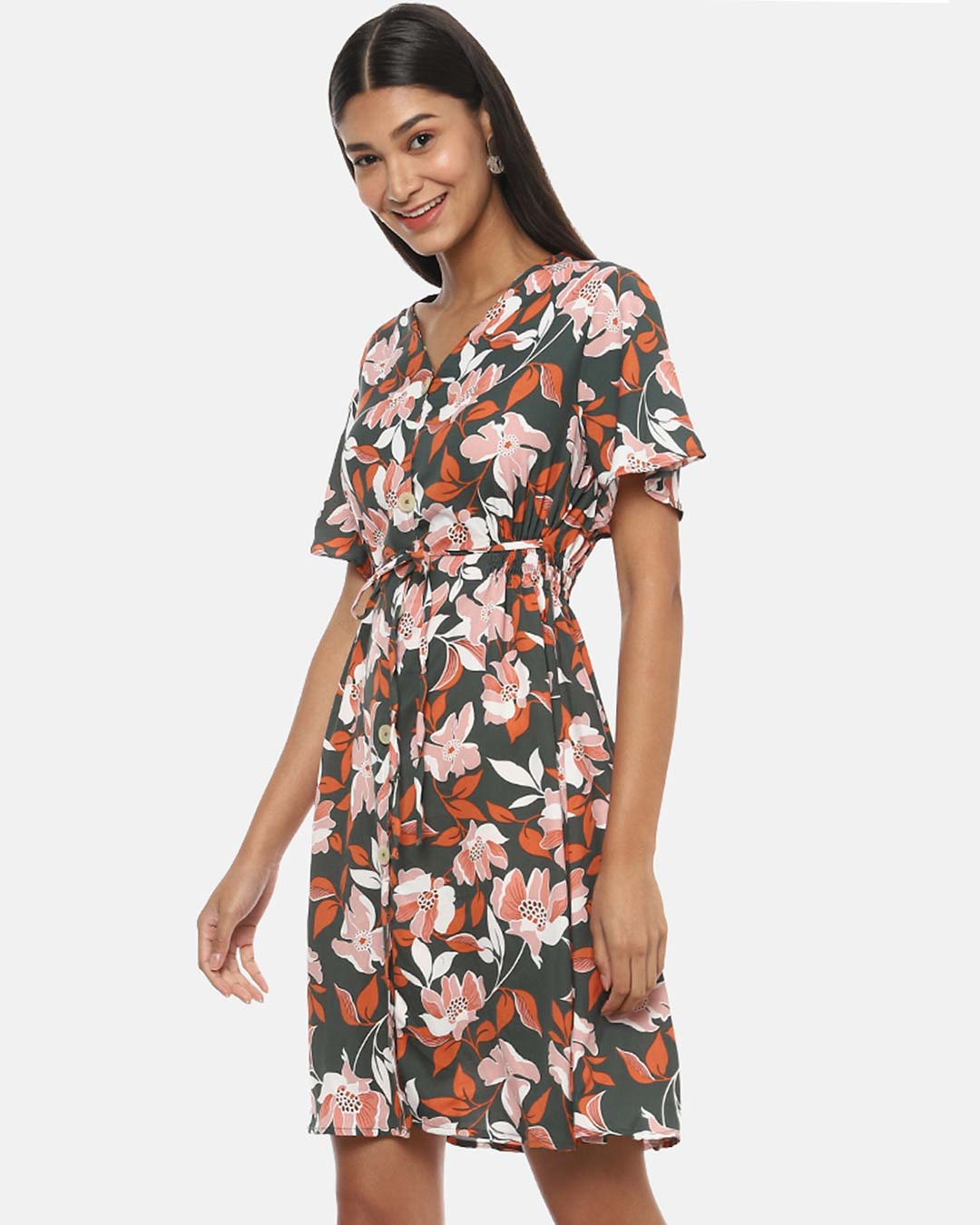 Shop Women Graphic Printed Stylish Dress-Back