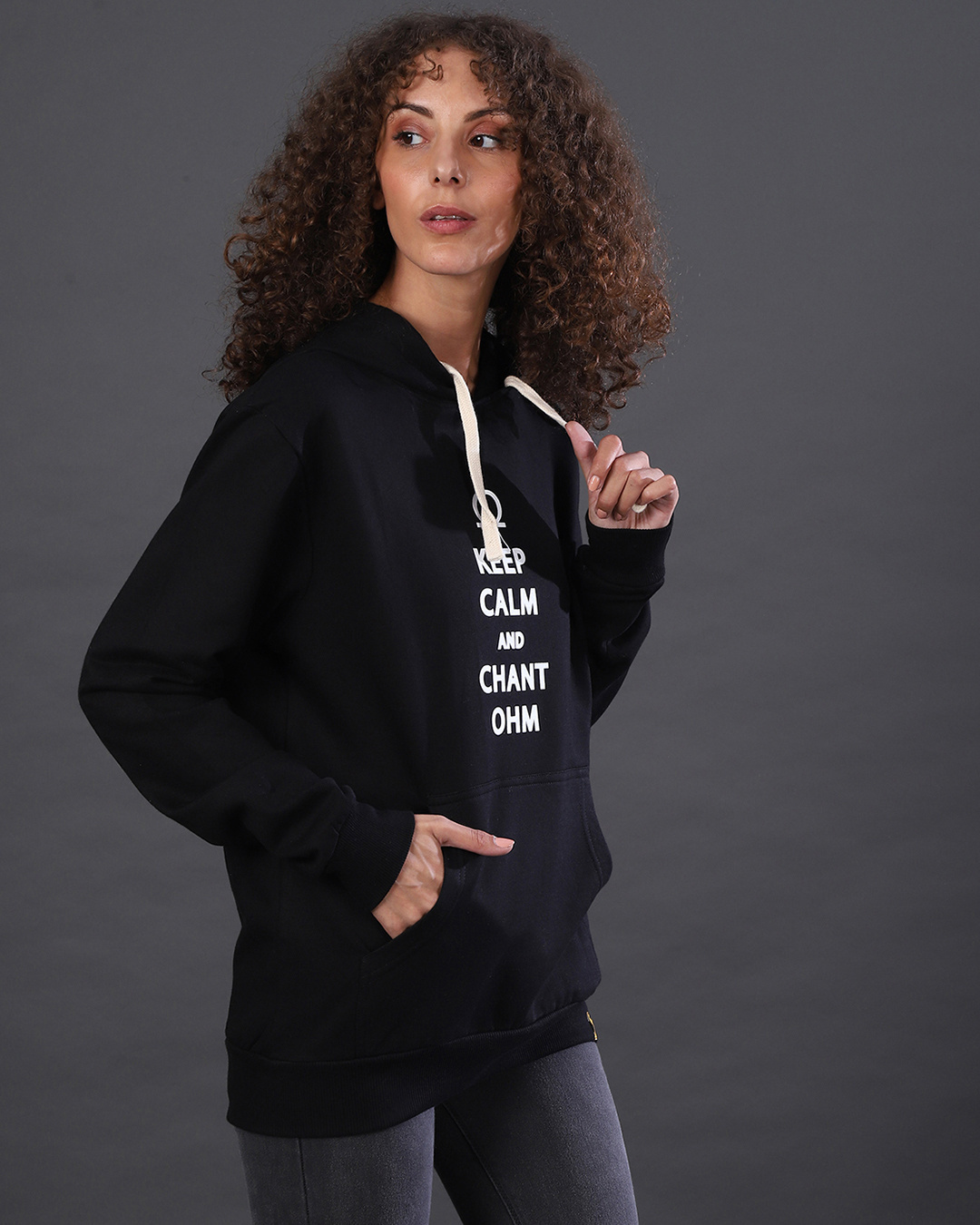 Shop Women's Black Printed Regular Fit Sweatshirt-Back