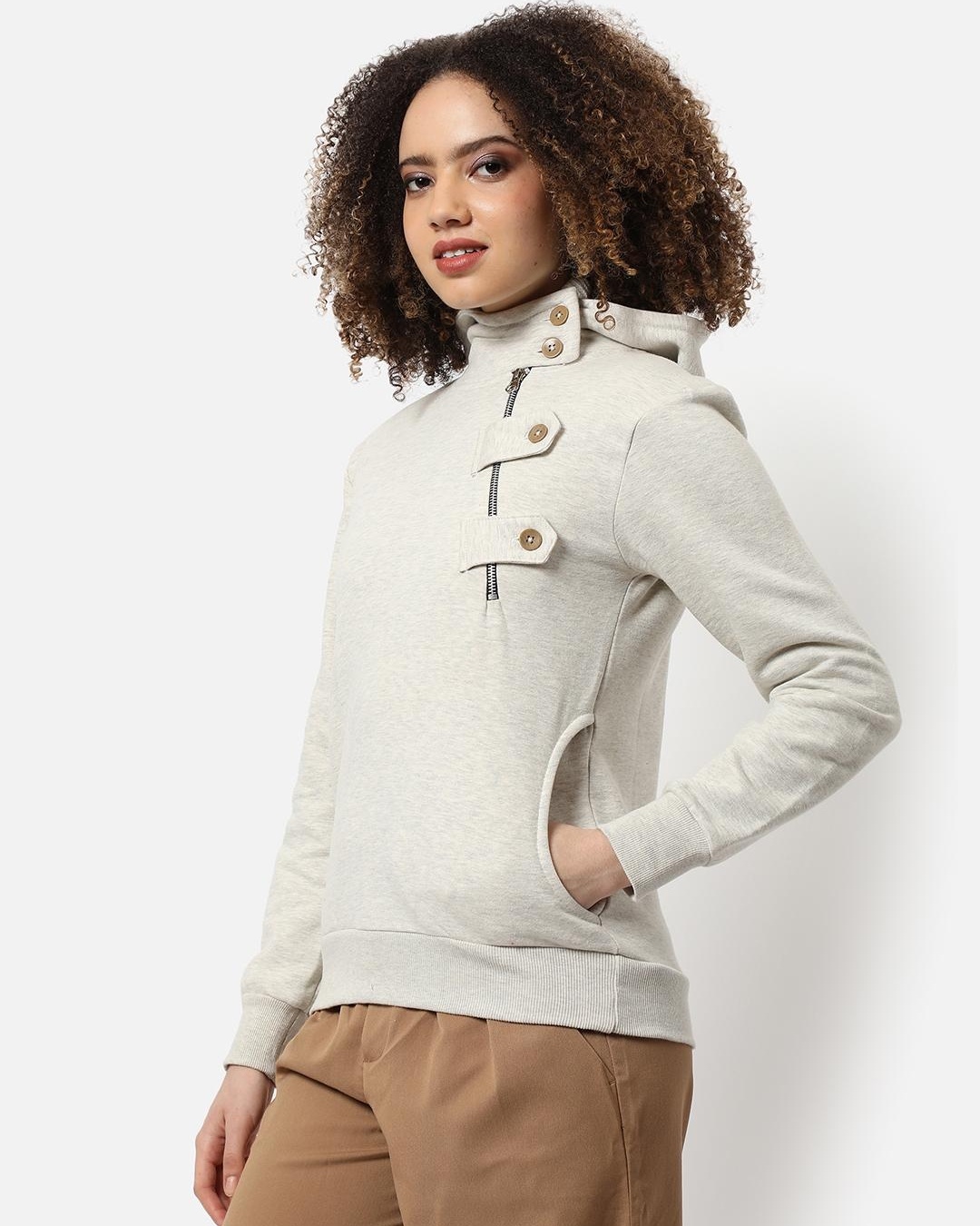 Shop Women's Grey Jacket-Back