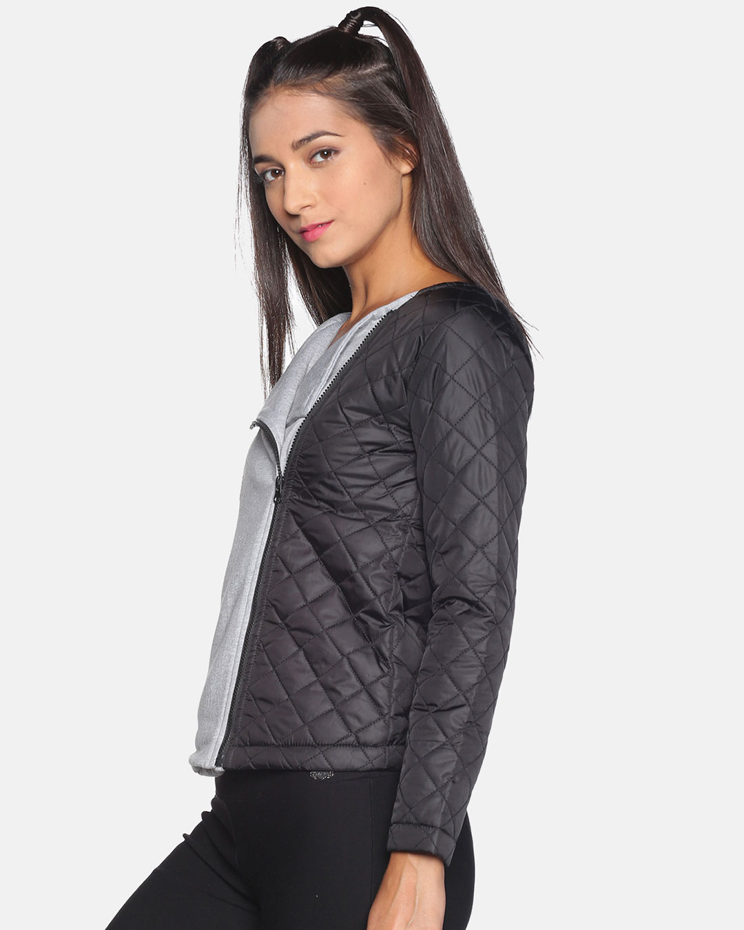 Shop Women's Solid Black Stylish Casual Jacket-Back
