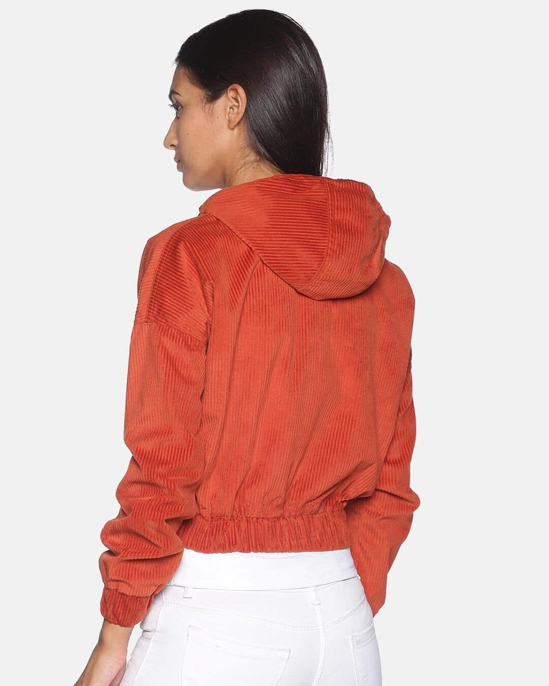 Shop Women's Solid Stylish Casual Jacket-Back