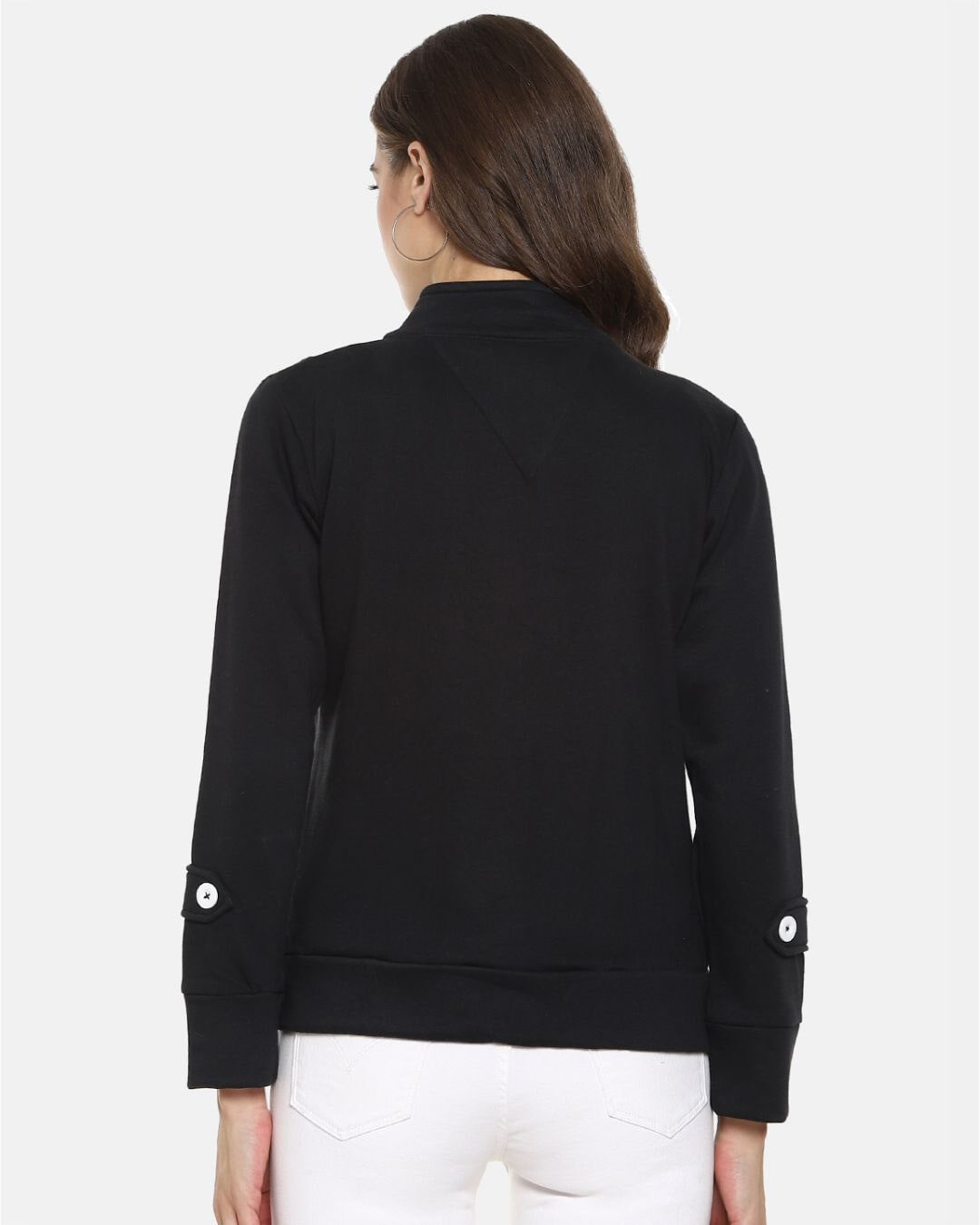 Shop Women's Black Stylish Casual Jacket-Back