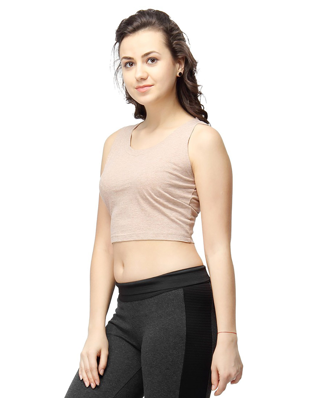 Shop Women's Solid Stylish Sleeveless Top-Back