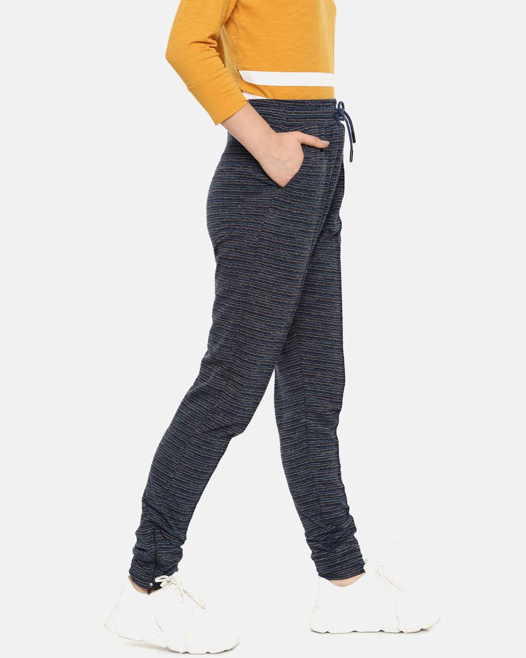 Shop Women's Stylish Solid Track Pants-Back