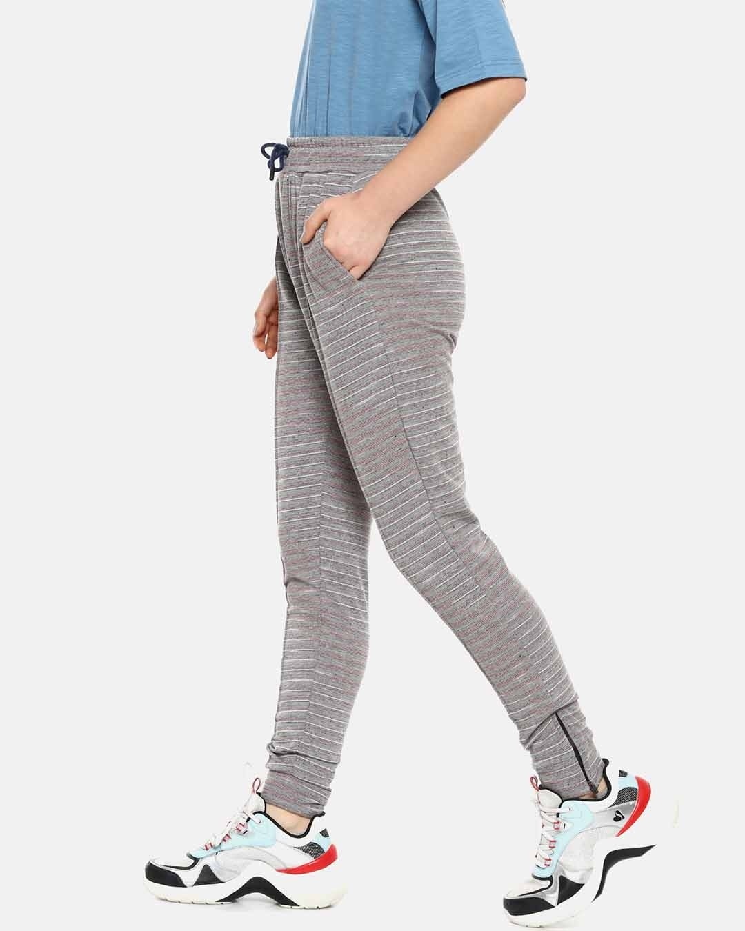 Shop Women's Stylish Striped Track Pants-Back