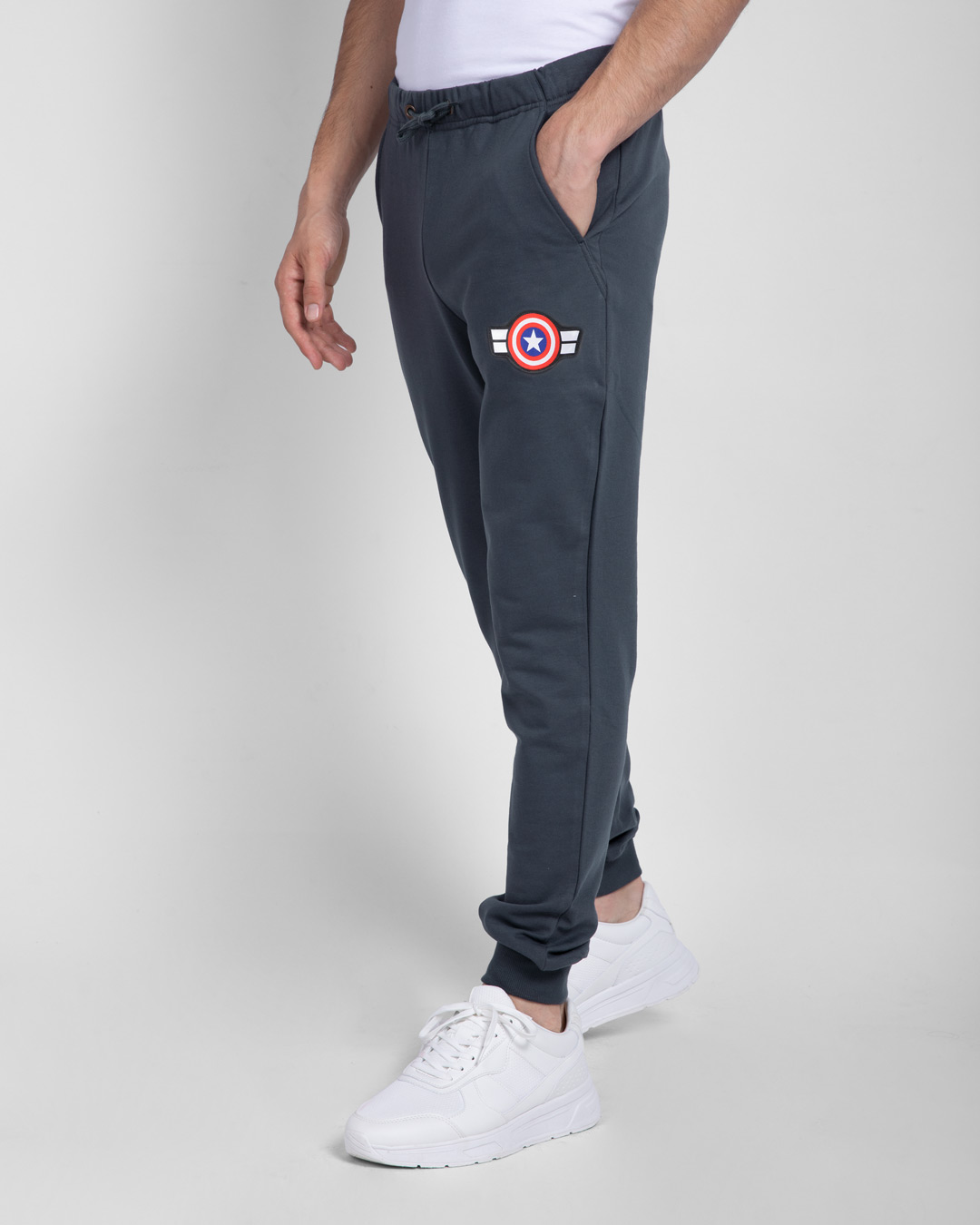 Shop Captain America Casual Badge Jogger Pants-Back