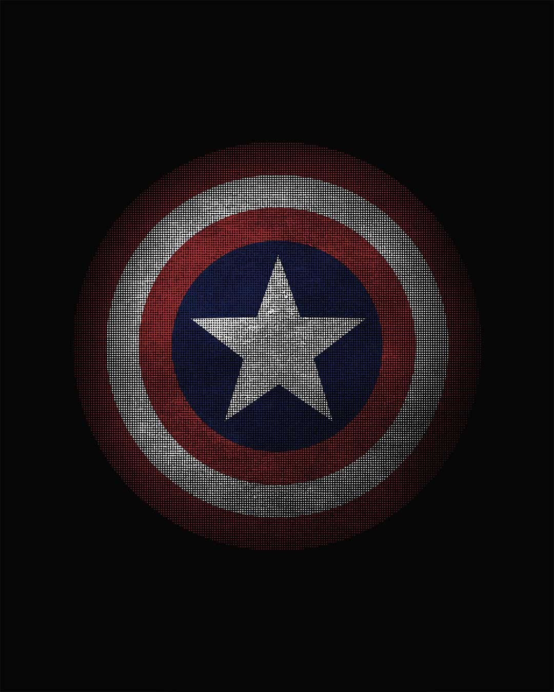 Captain America Shield Version 2 Full Sleeve T Shirt Avl
