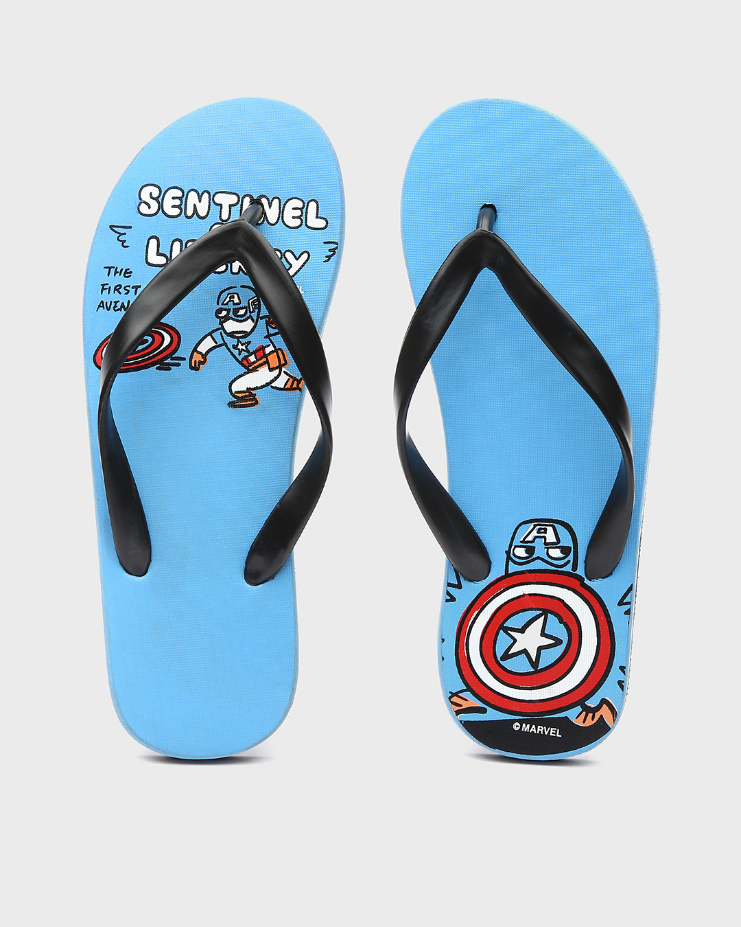 Shop Captain America Superhero Men's Flip-flops (AVL)-Back