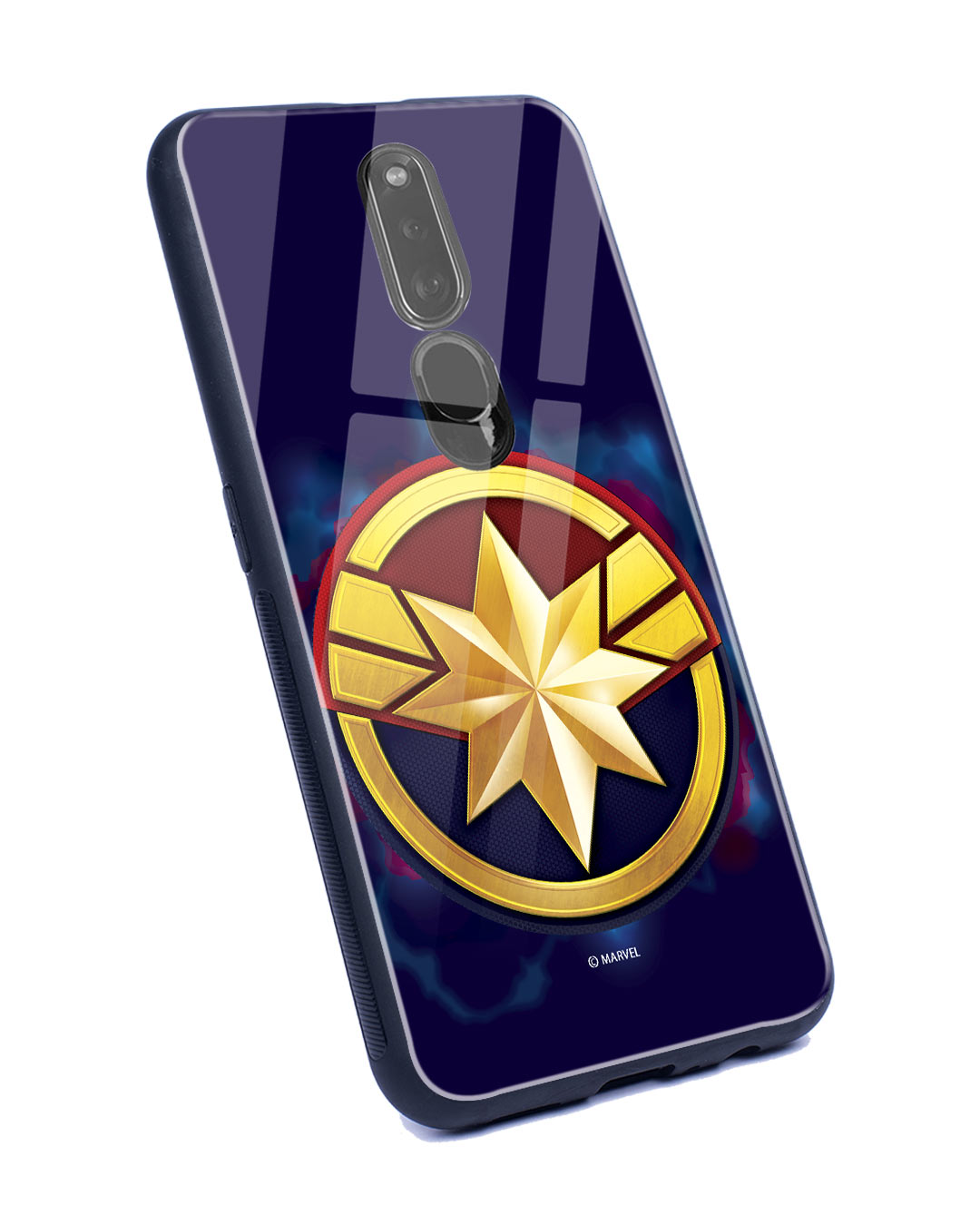 Shop Captain Marvel Logo Oppo F11 Pro Mobile Cover (AVEGL)-Back