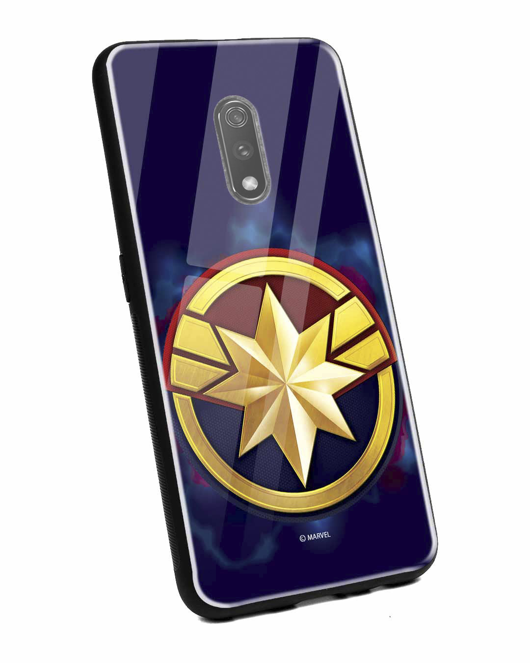 Shop Captain Marvel Logo Realme X Mobile Cover (AVEGL)-Back