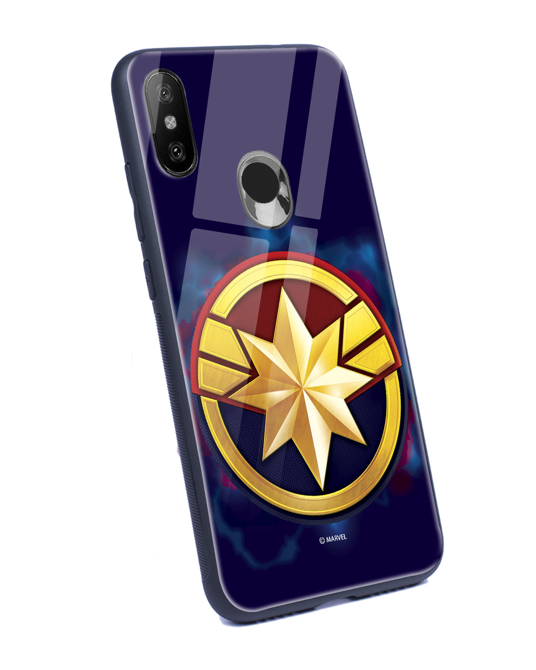 Shop Captain Marvel Logo Xiaomi Redmi Note 6 Pro Mobile Cover (AVEGL)-Back