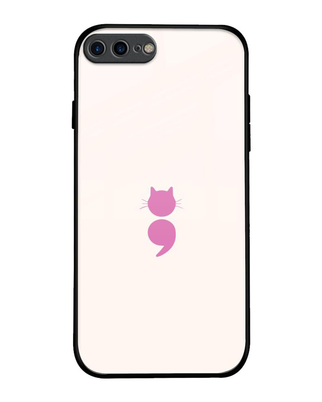 Buy Cat Colon Premium Glass Cover For Apple IPhone 7 Plus Online In 