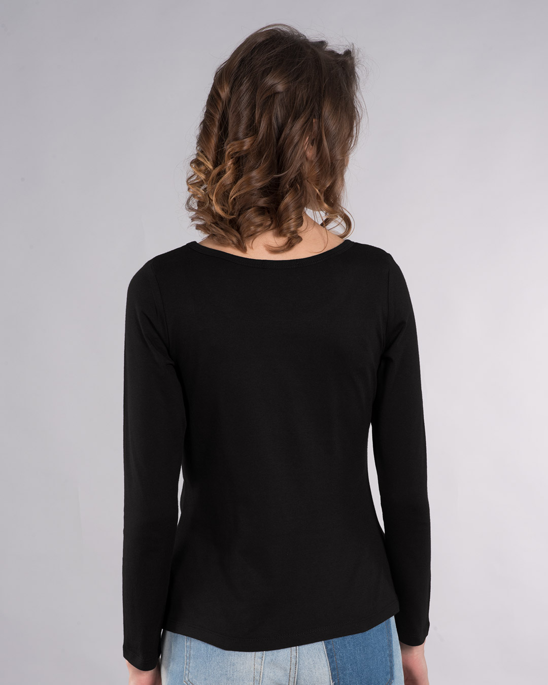 Shop Cest'la Vie-paris Scoop Neck Full Sleeve T-Shirt-Back