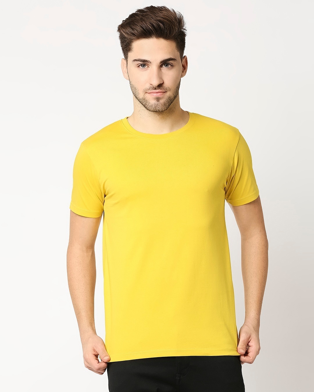 Shop Men's Ceylon Yellow T-shirt-Back