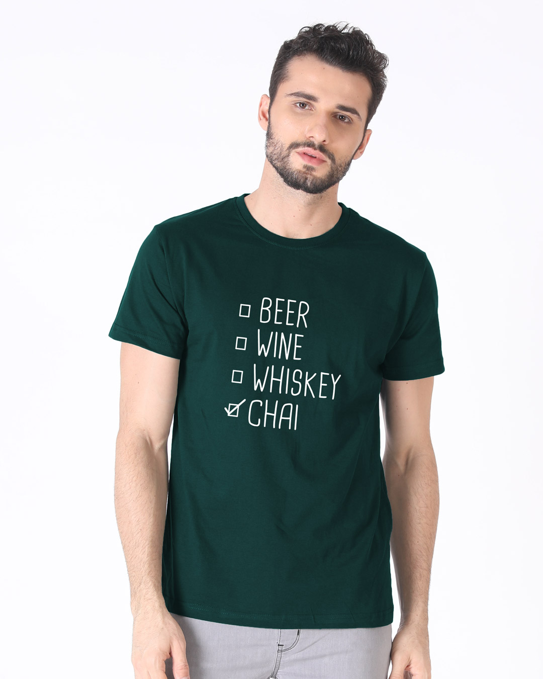 Shop Chai Half Sleeve T-Shirt-Back