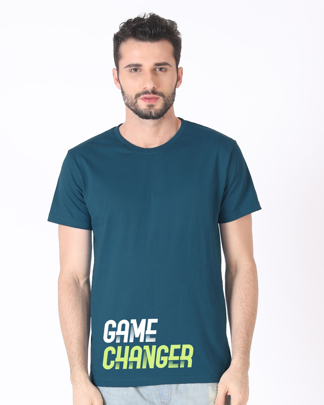 Shop Change The Game Half Sleeve T-Shirt-Back