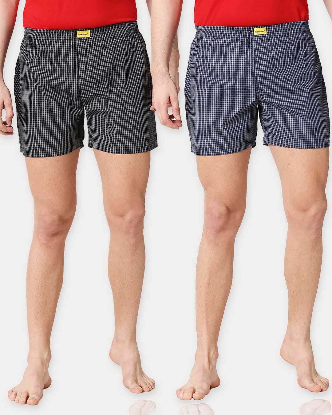 Buy Checks Boxer Combo Online in India at Bewakoof