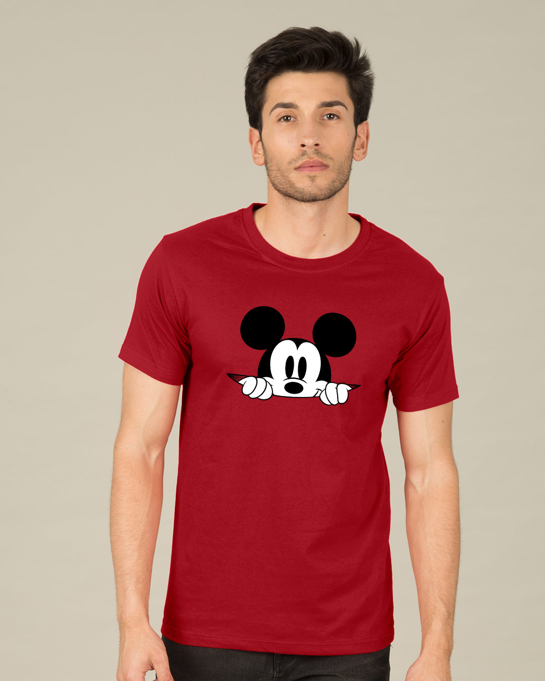Shop Cheeky Mickey Half Sleeve T-Shirt (DL)-Back