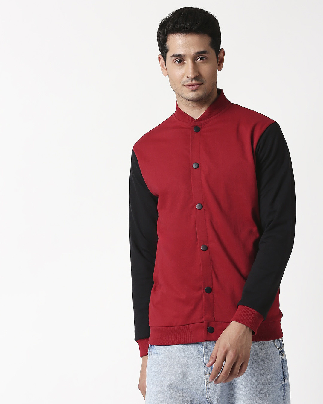 Cherry red bomber on sale jacket