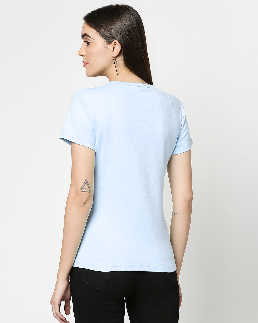Shop Chibi Harry (HPL) Printed Half Sleeve T-shirt-Back