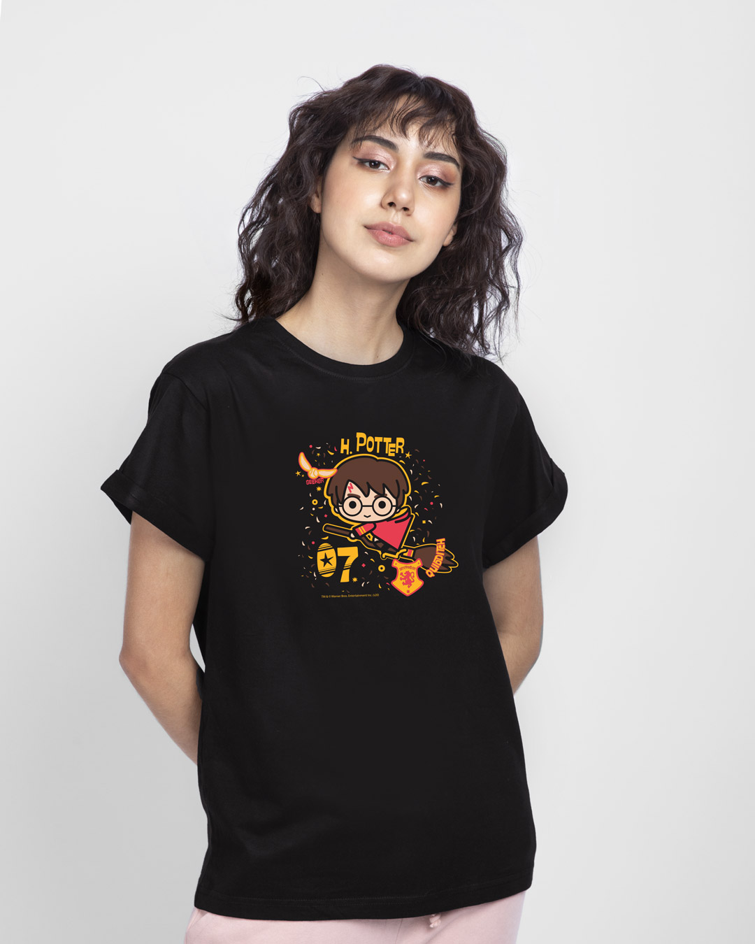Shop Chibi HP Boyfriend T-Shirt (HP)-Back