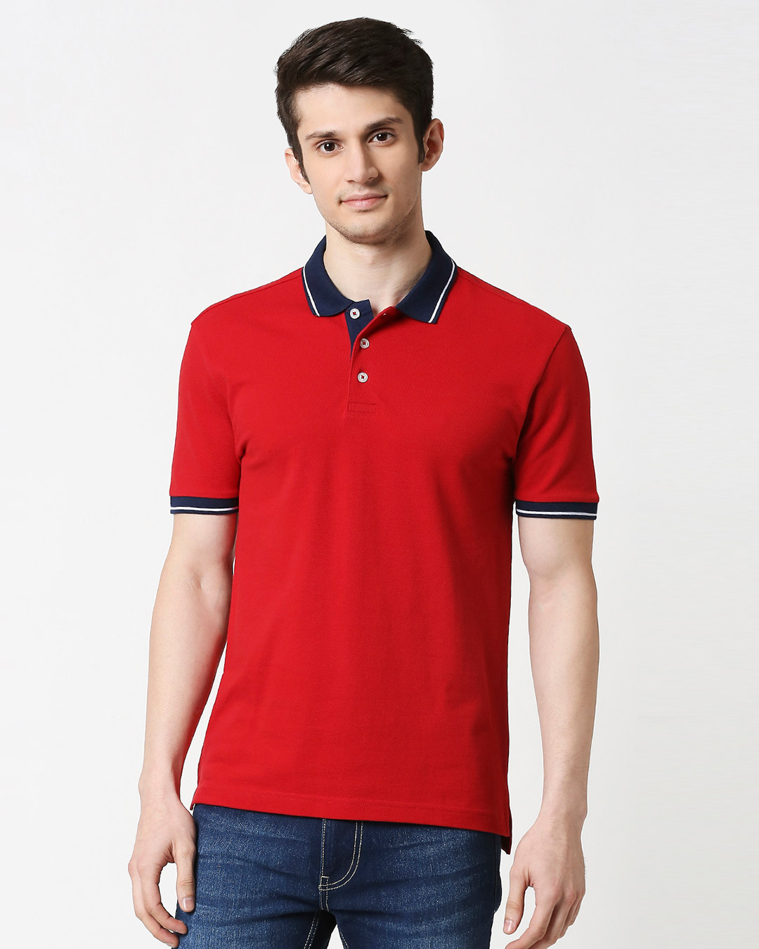 Shop Chili Pepper Half Sleeve Tipping polo-Back