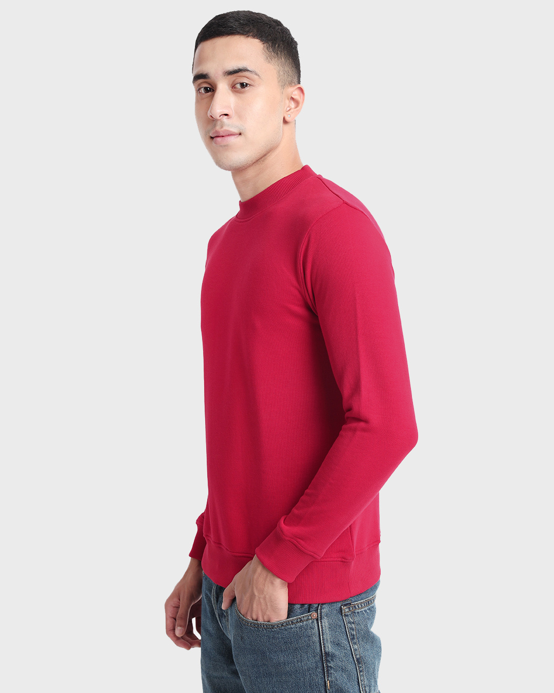 Shop Men's Chilli Pepper Red Sweatshirt-Back