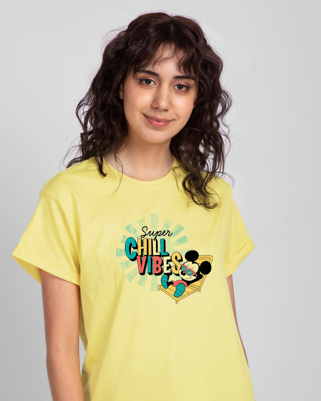 

Chillin Boyfriend T Shirt (DL) Women' Printed Boyfriend T-Shirts Bewakoof.com, Yellow