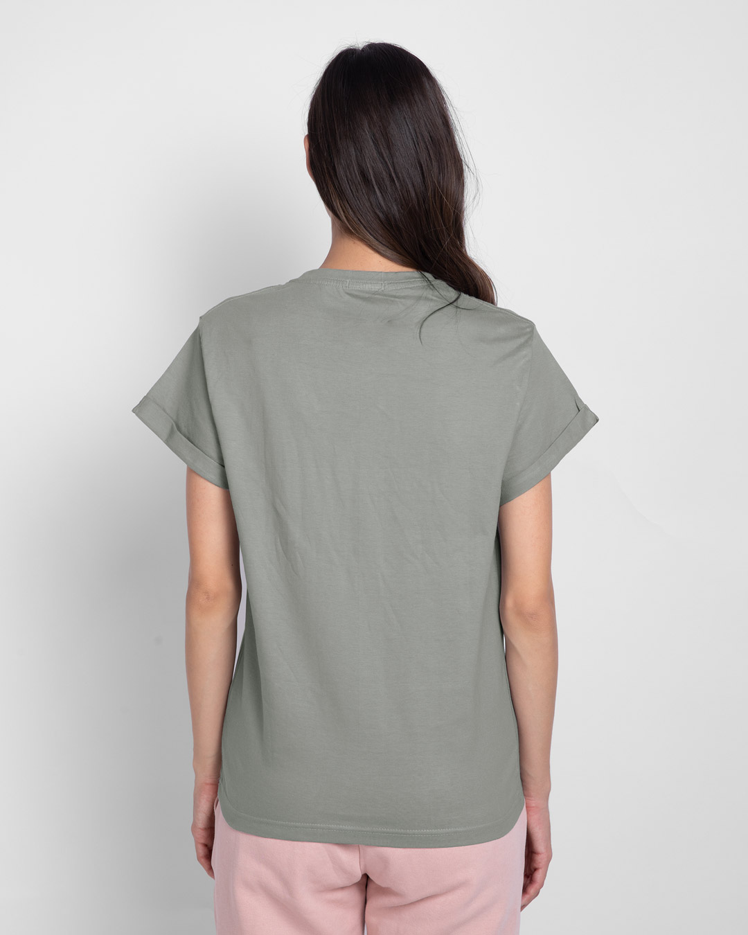 Shop Chilling Duck Boyfriend T-Shirt (DL) Meteor Grey-Back