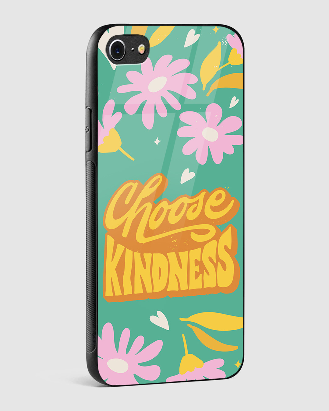 Shop Choose Kindness Premium Glass Case for Apple iPhone SE 2020-Back