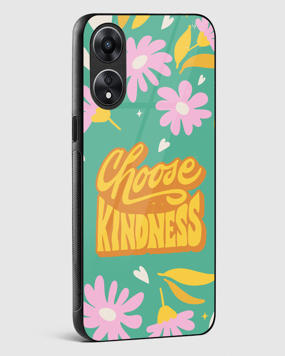 Shop Choose Kindness Premium Glass Case for Oppo A78 5G-Back