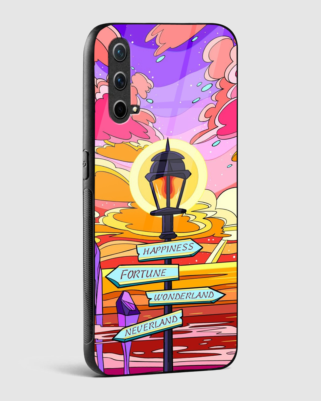 Shop Choose Your Own Path Premium Glass Case for OnePlus Nord CE 5G-Back