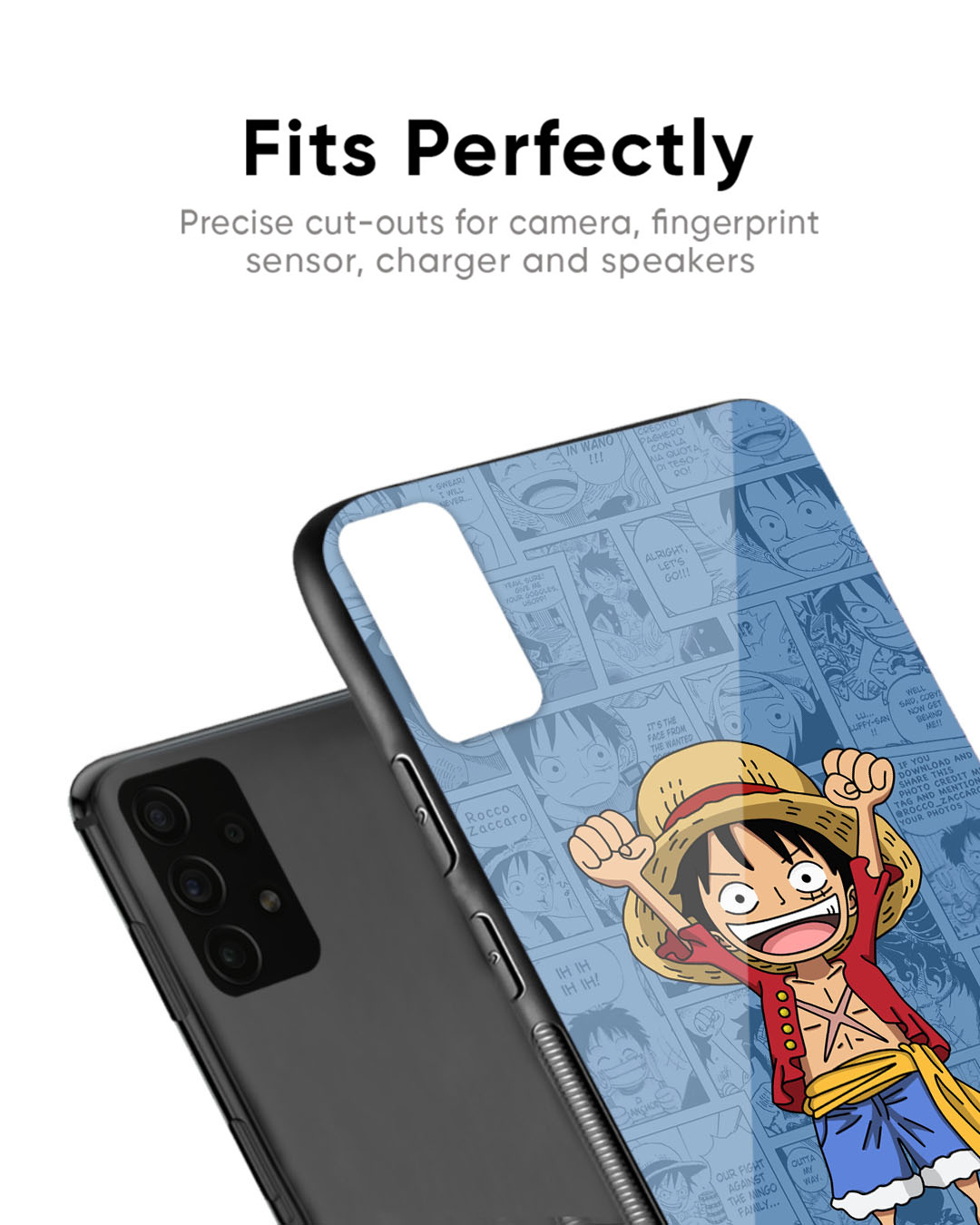 Shop Chubby Anime Premium Glass Case for Realme 11 Pro+ 5G (Shock Proof, Scratch Resistant)-Back