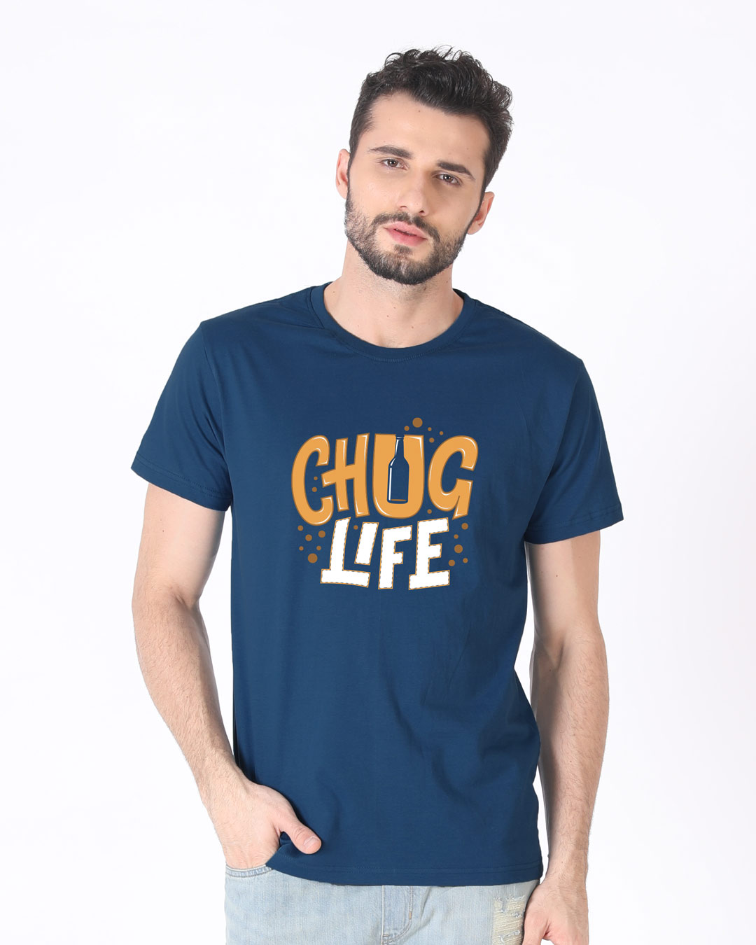 Shop Chug Life Half Sleeve T-Shirt-Back