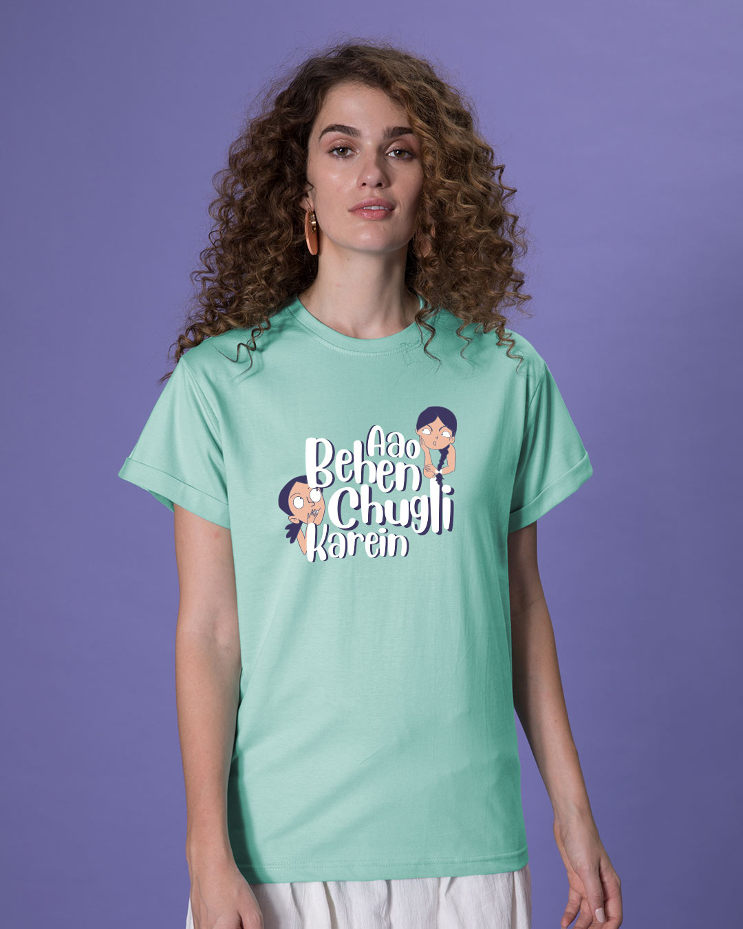 Shop Chugli Boyfriend T-Shirt-Back