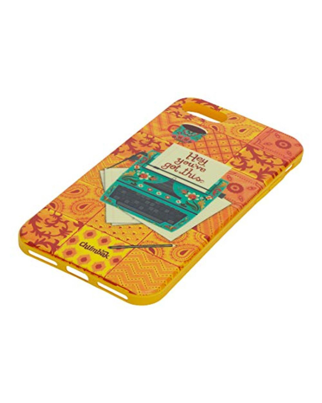 Shop Iphone 8/Se Floral Typewriter Mobile Cover-Back