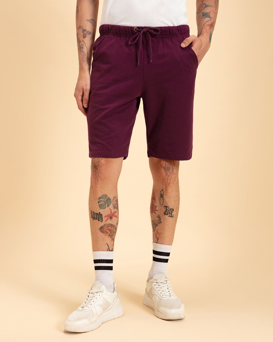 Shop Men's Maroon Shorts-Back