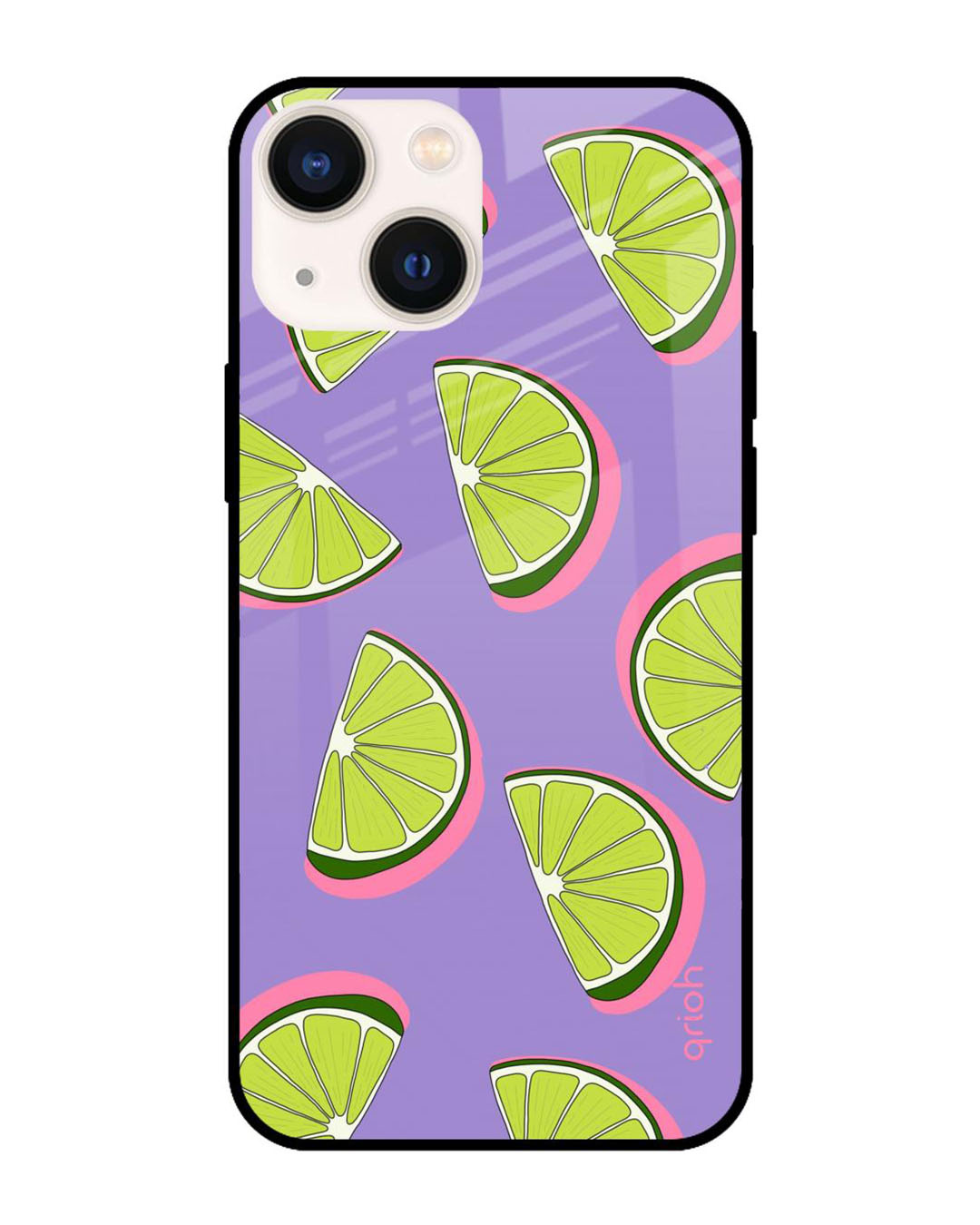 Buy Citrus Pattern Premium Glass Case for Apple iPhone 14 Plus (Shock ...